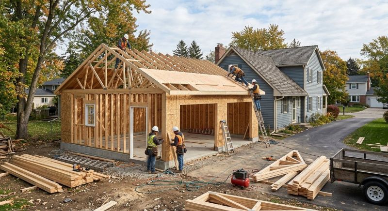 Detached Garage Construction in South Houston, TX